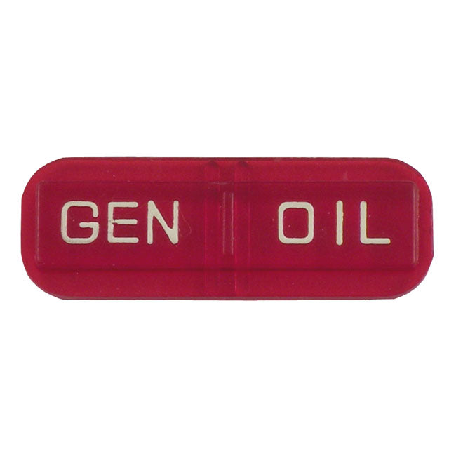 Replacement Lens For 2 Light (47 61 Style) Dash. Red Dash Misc Mcs