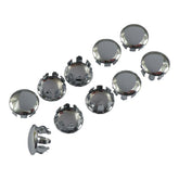 Lowrider Dash Plugs, Small. Chrome Dash Misc Mcs