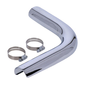 Paughco, Heatshield rear. Chrome EXHAUST HEAT SHIELDS Paughco