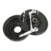 Front Drum Brake Kit, Double Cam. Black Brake Drum Kits Samwel