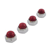 Rocker Shaft End Nut Set, Red Plastic Inserts Rocker Shaft Nut Kits Mcs