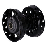 Custom Star Hub, For Oem Axle. Black With Chrome Star Wheel Hubs V Twin Mfg