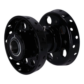 Custom Star Hub, For Oem Axle. Black With Chrome Star Wheel Hubs V Twin Mfg