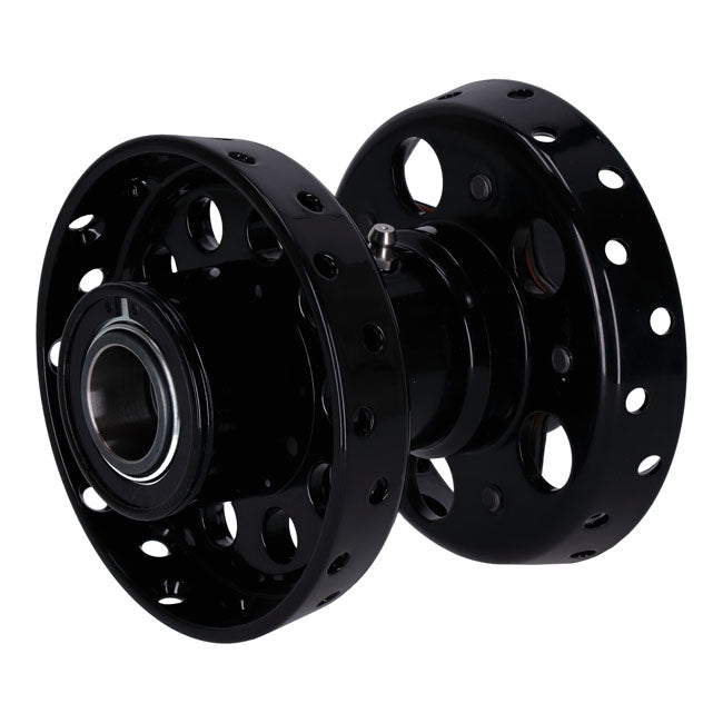 Custom Star Hub, For Oem Axle. Black With Chrome Star Wheel Hubs V Twin Mfg