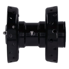 Custom Star Hub, For Oem Axle. Black With Chrome Star Wheel Hubs V Twin Mfg