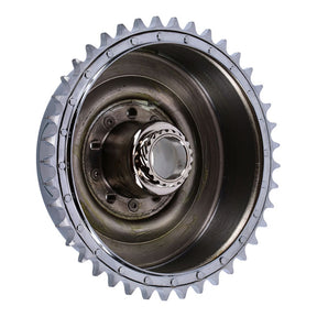 45" Flathead Rear Brake Drum & Sprocket. Chrome Brake Drums Mcs