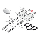 Rocker Shaft End Nut Set, Black Plastic Inserts Rocker Shaft Nut Kits Mcs