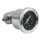Oil Pressure Gauge Kit Rocker Box, 0 60 Psi. Chrome Oil Pressure Gauges Mcs