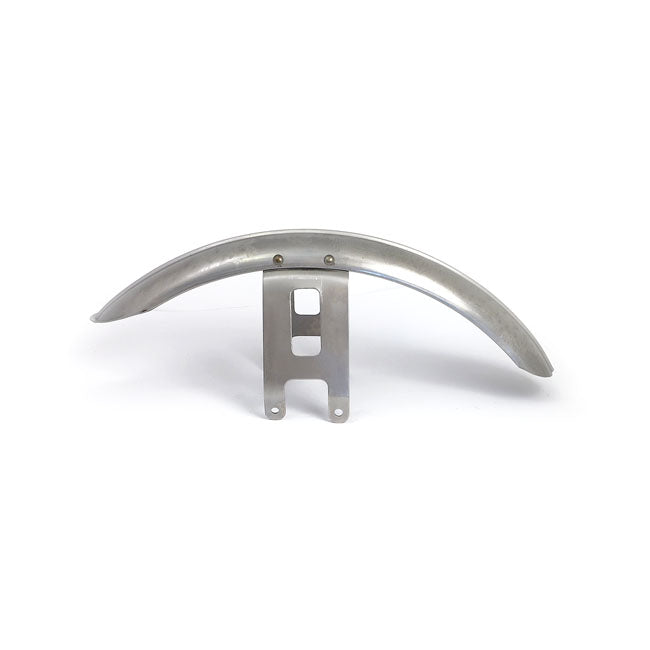 49 84 Fl Custom Narrow Front Fender. Raw Steel, Ribbed Fender Front Mcs