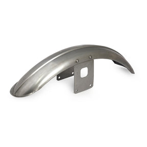 L84 07 Style Fx, Xl Narrow Front Fender. Raw Steel, Ribbed Fender Front Mcs