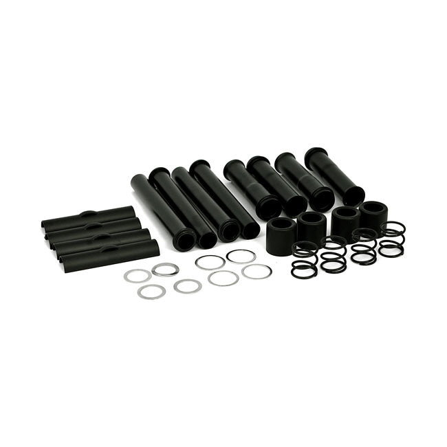 Complete Evo B.T. Pushrod Cover Kit. Black Pushrod Covers Mcs