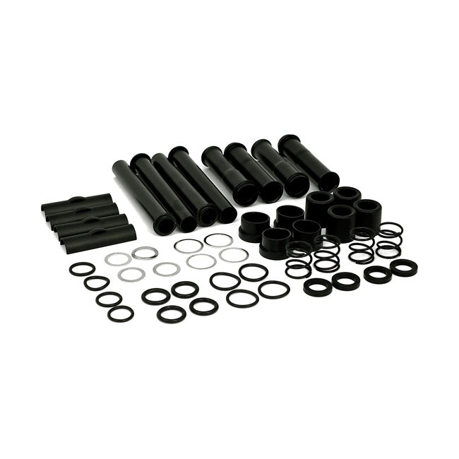 Complete 04 Up Xl Multiple Parts Pushrod Cover Kit. Black Pushrod Covers Mcs