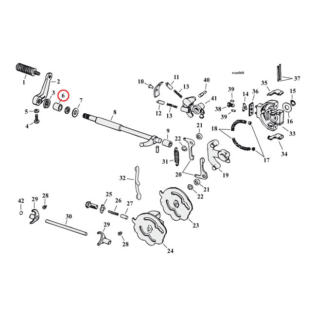 Bushing, Shifter Shaft Shifter Shaft Bushings Mcs