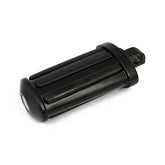 Rail Kick Pedal. Flat Style. With Rubber Inlays. Black Kickstart Pedals Mcs