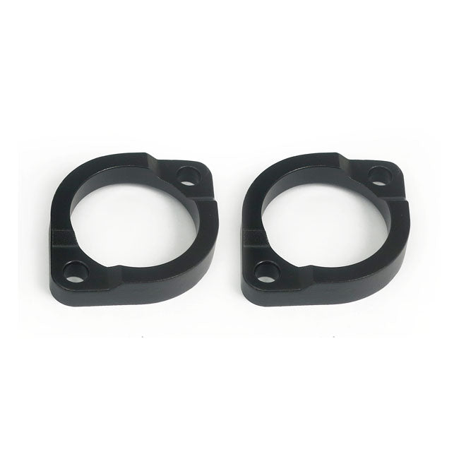 Flange, Exhaust Pipe 04 17 Thick Style. Black Exhaust Mount Parts Mcs