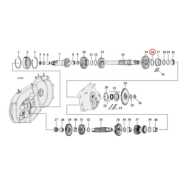 Thrust Washer, Transmission Mainshaft, Right Side .080" Transmission Parts Mcs