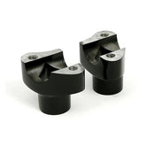 Oem Type Style Risers, Non Threaded. 1 3/4" Rise. Black Risers Mcs