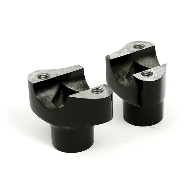 Oem Type Style Risers, Non Threaded. 1 3/4" Rise. Black Risers Mcs