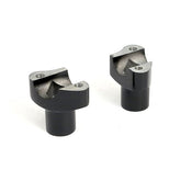 Oem Type Style Risers, Non Threaded. 2" Rise. Black Risers Mcs