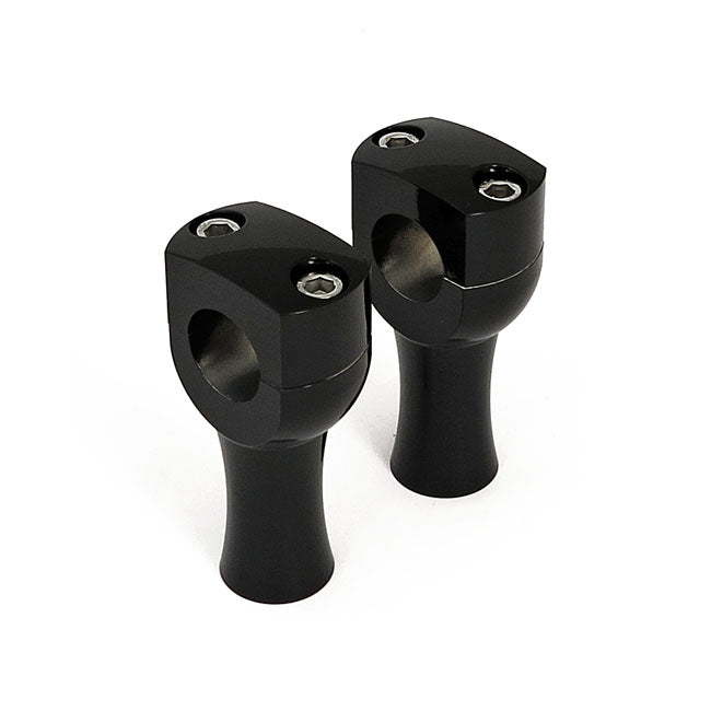 Dighton 3" Domed Risers. Black Risers Mcs