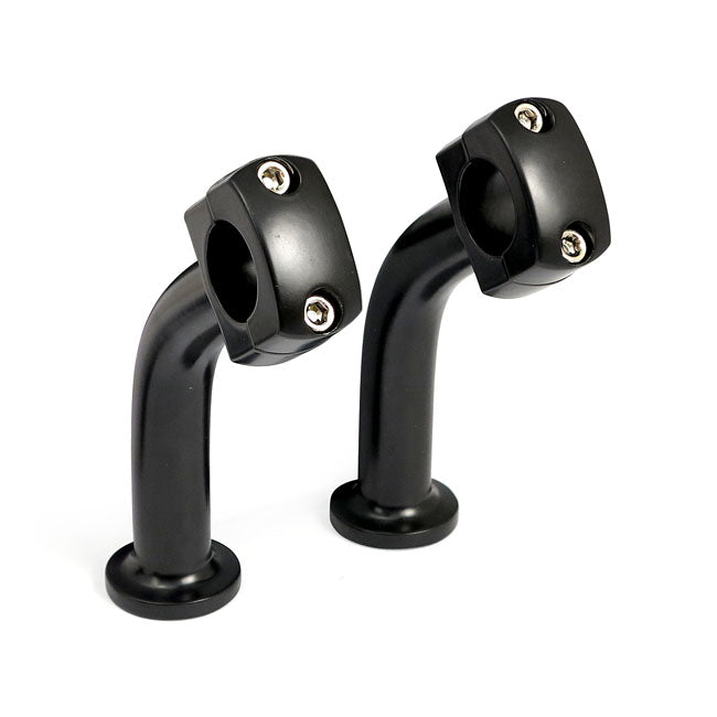 Domed Pullback Riser Set. 5" Rise. Black Risers Mcs