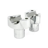 Forged Aluminum Risers Straight, 2" Rise. Chrome Risers Mcs
