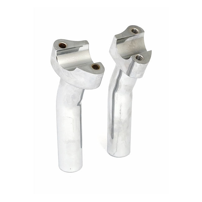 Forged Aluminum Risers Pullback, 5 3/4" Rise. Chrome Risers Mcs