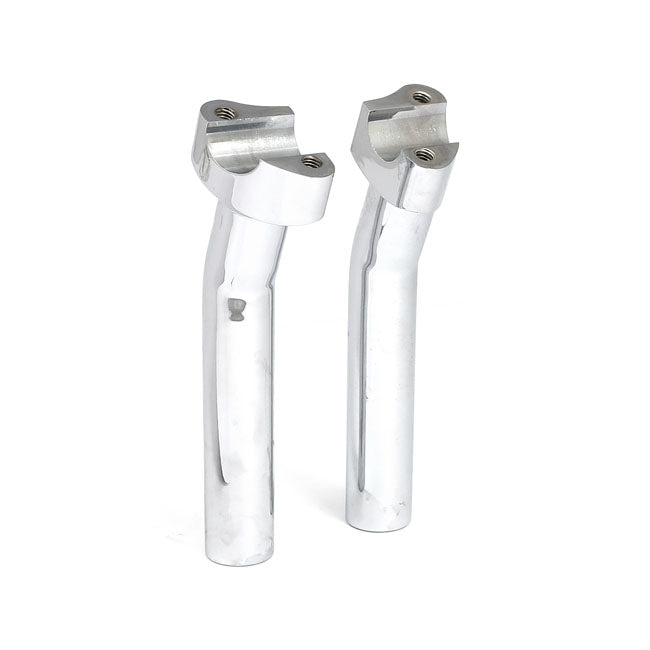Forged Aluminum Risers Pullback, 7" Rise. Chrome Risers Mcs
