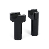 Forged Aluminum Risers Straight, 3 1/2" Rise. Black Risers Mcs