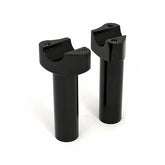 Forged Aluminum Risers Straight, 4 1/2" Rise. Black Risers Mcs