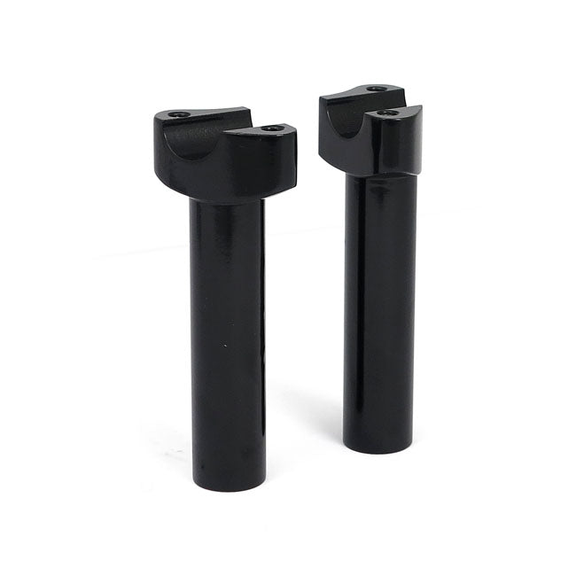 Forged Aluminum Risers Straight, 5 1/2" Rise. Black Risers Mcs