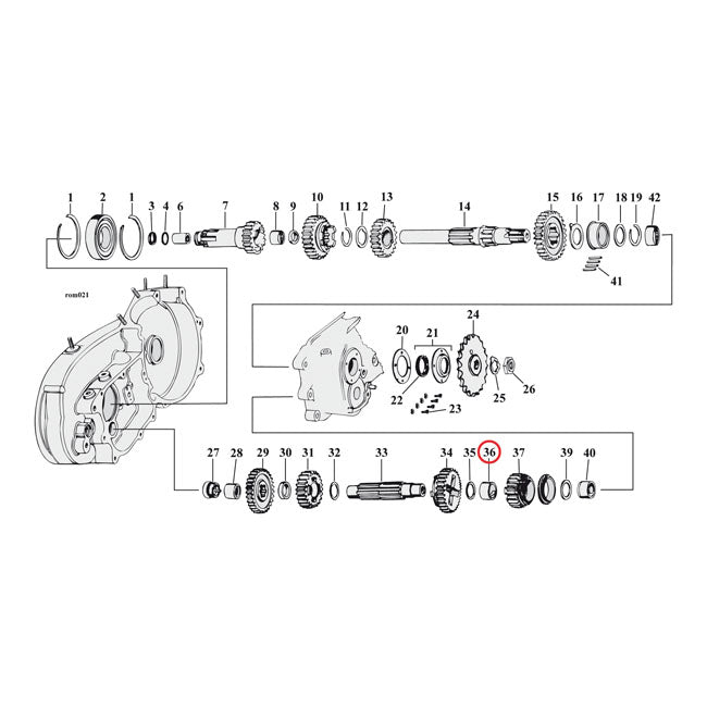 Bushing, 1st Gear Transmission Countershaft Transmission Parts Mcs