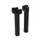 Forged Aluminum Risers Straight, 6 1/2" Rise. Black Risers Mcs