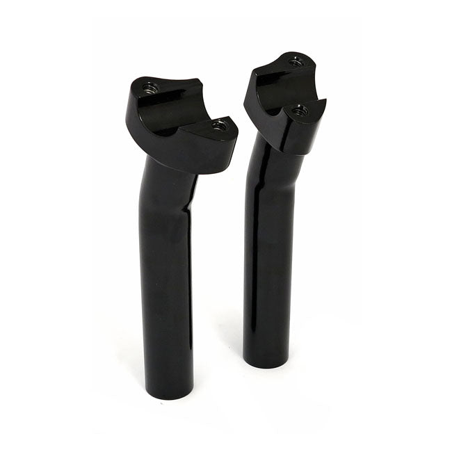 Forged Aluminum Risers Pullback, 7" Rise. Black Risers Mcs