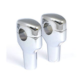 1 1/4" Diameter Smooth Riser Set. 3 1/2" Rise, Chrome Risers Mcs