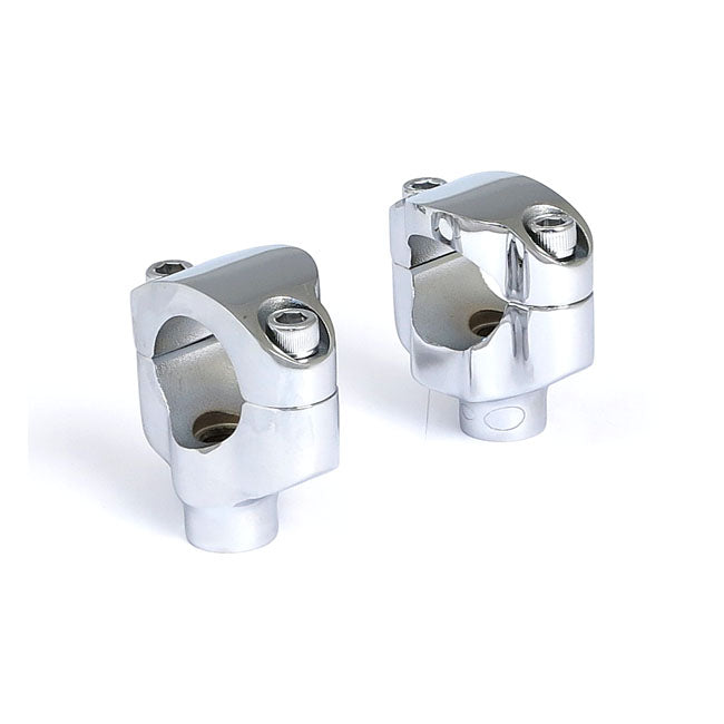 Beach & Mini Ape Risers. 1 5/8" Rise. 1 1/4". Chrome Risers Mcs