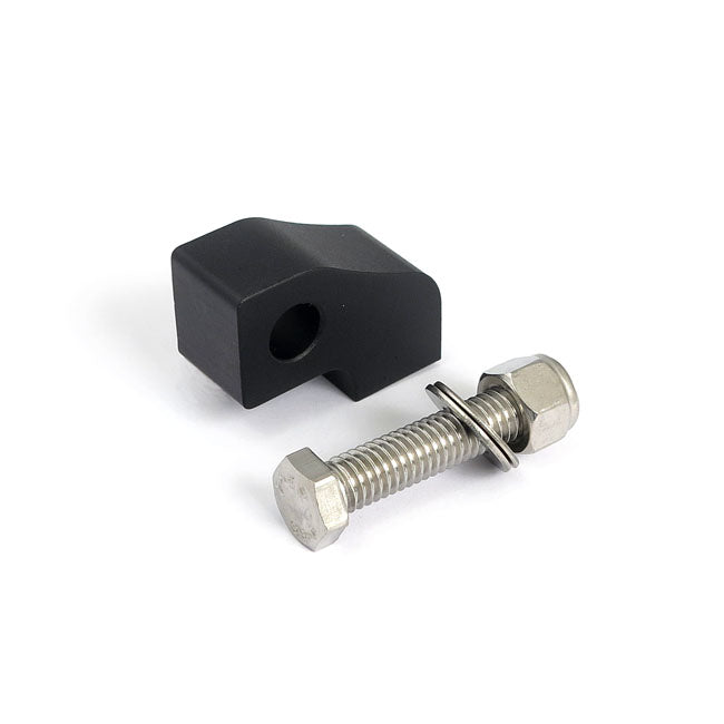 Custom Headlamp Mount Block. Angled. Black Headlamp Mounting Mcs