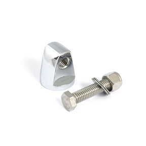Straight Cone Headlamp Mount Block. Chrome Headlamp Mounting Mcs
