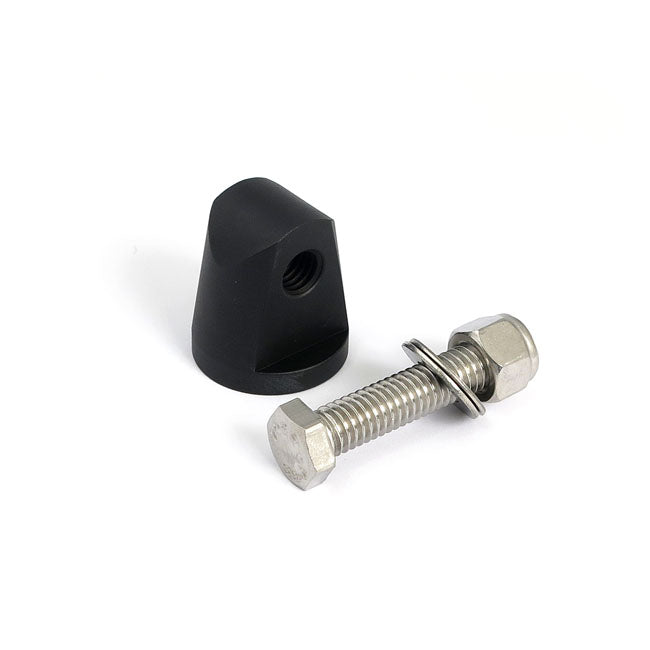 Straight Cone Headlamp Mount Block. Black Headlamp Mounting Mcs