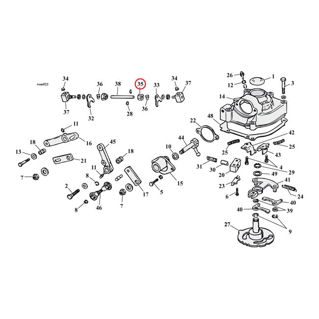 Nut, Shifter Fork Transmission Top Cover Parts Mcs