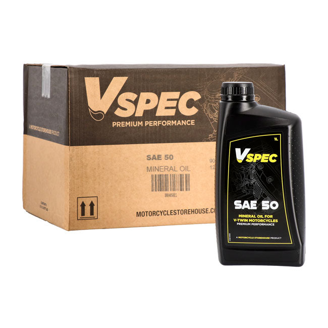 Vspec, Sae 50 (Mineral) Motor Oil. 1 Liter Bottle. Oils Vspec