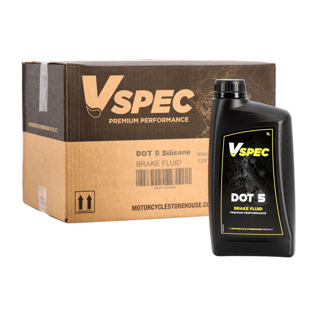 Vspec, Brake Fluid Dot 5 Silicone. 1 Liter. Brake Fluids Vspec