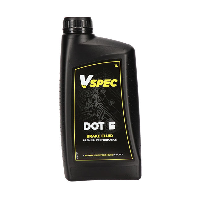 Vspec, Brake Fluid Dot 5 Silicone. 1 Liter. Brake Fluids Vspec