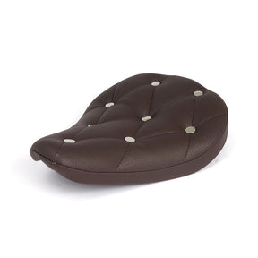 Fitzz, Custom Solo Seat. Brown/Rivets. Small. 4cm Thick Solo Seats Mcs