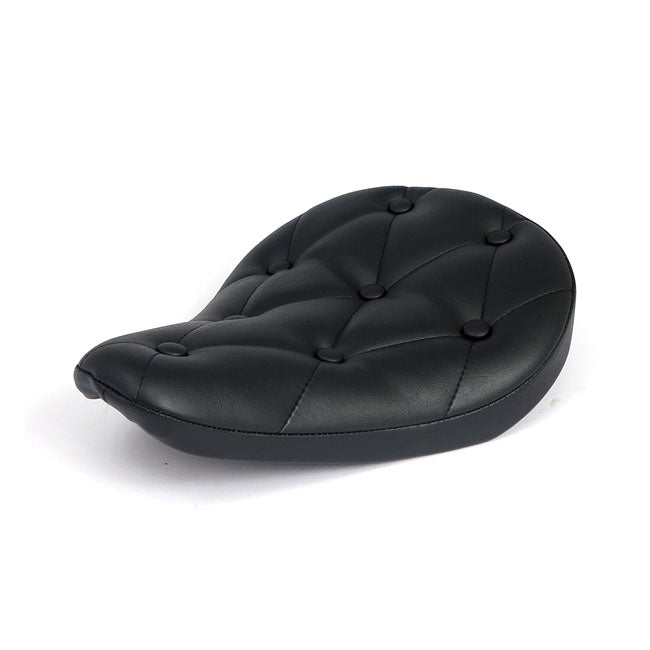 Fitzz, Custom Solo Seat. Black/Rivets. Small. 4cm Thick Solo Seats Mcs