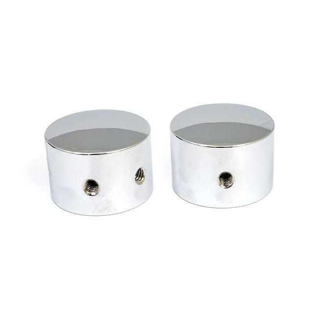 Front Axle Nut Cap Kit. Chrome Axle Covers Mcs