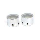 Front Axle Nut Cap Kit. Chrome. Domed Axle Covers Mcs