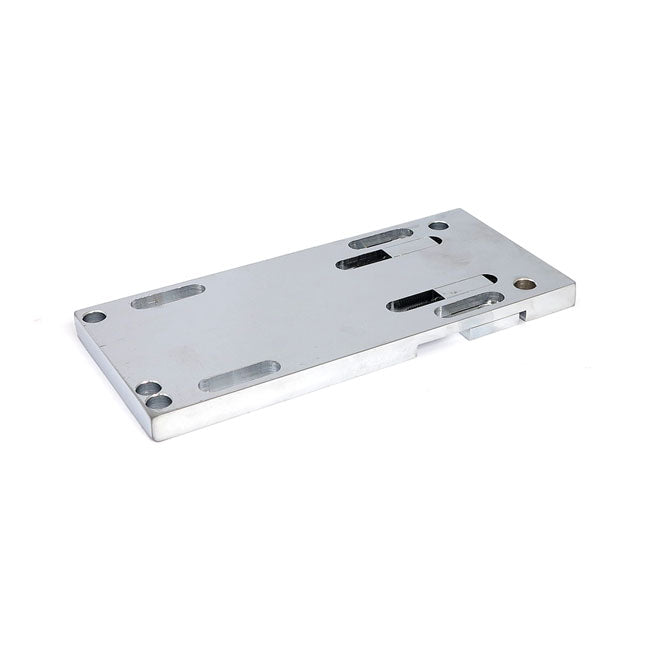 4 Speed Transmission Mount Plate. Adjustable. Chrome Transmission Mount Plates Mcs