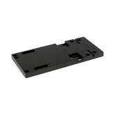 4 Speed Transmission Mount Plate. Adjustable. Black Transmission Mount Plates Mcs