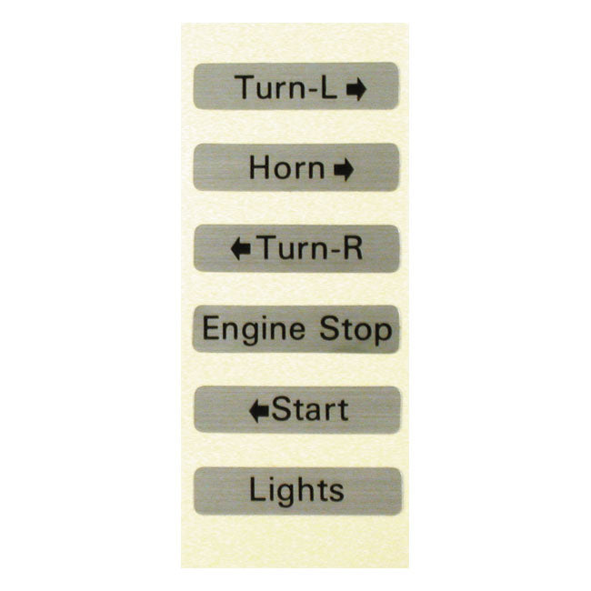 Decal Set, Switch Housing Switch Housings Mcs